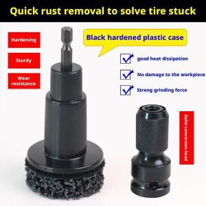자동차 휠 허브 브러시 그라인더 녹 제거 도구 브레이크 클리너 키트 광택