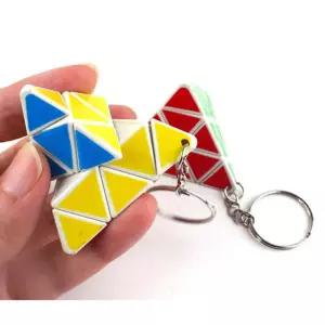 입체 프라미드 큐브 삼각형 모양 퍼즐 키링큐브 12개 초등용큐브 큐브퍼즐 미니큐브