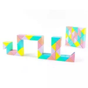 직각 모양만들기 스네이크 큐브 퍼즐 뱀큐브 4개 두뇌지능개발 도형돌리기 창의력장난감