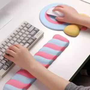 롤리팝 젤리 손목보호대 마우스패드 세트