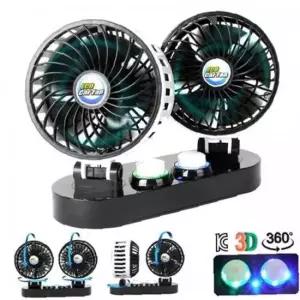 12V 24V용 3D 입체바람 트윈 카팬 5IN 자동차선풍기