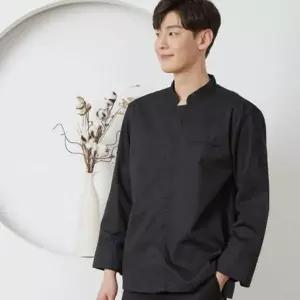 히든스냅 남성 주방유니폼 긴팔 일식 가운 복