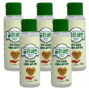 퓨어앤네이쳐 식물성 글리세린 120g 5개 보습 수분 삼현 (WFKK1LH)