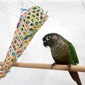 [애니몰파크]크레페 앵무새 장난감 뜯기 놀이터 새용품