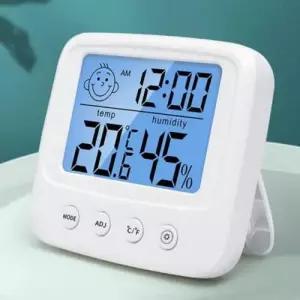 디지털 온습도계 스마트 신생아 실내 시계 다용도 WFK285R