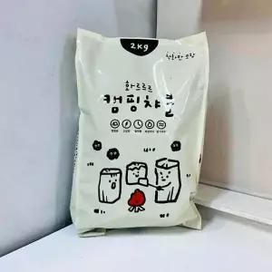 숯토피아 챠콜숯 2kg 캠핑 차콜 숯토피아 숯 백탄 참