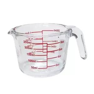 페르비타 계량컵 비커 라면물 베이킹 이유식 내열유리 용량컵 250ml