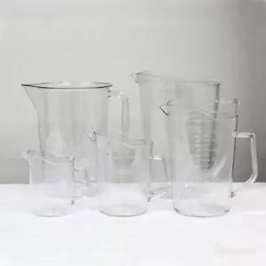 투명 플라스틱 계량 비커 눈금 표시 조리용 계량기구