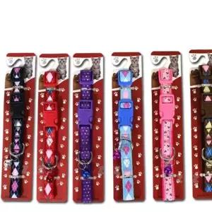 태극 애견 방울 목줄 대형견 강아지 목걸이 반려견 인식표 T2