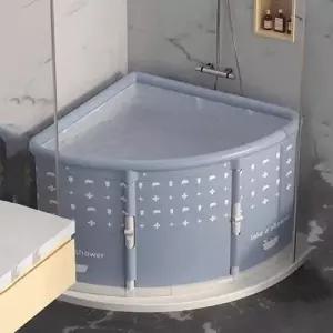 접이식 이동형 욕조 반신욕 스파 코너 욕통 간이 세면기 WFLR7KW