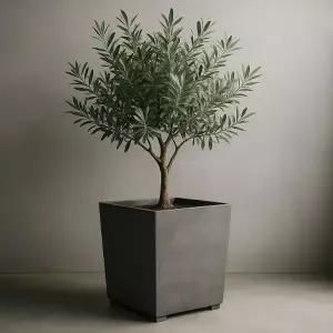 사각 화분 40x40x42cm 느낌 대형 시멘트 우레탄