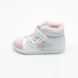 국산 털 방한 하이탑 여아 키즈 스니커즈