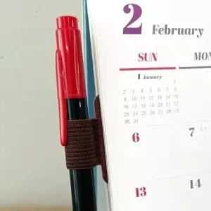 다이어리 펜꽂이 펜홀더 휴대용 공책 브라운 (KYR-WFFN8YU)