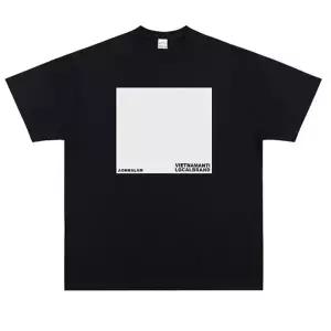 야광 드로잉 커플 반팔 티셔츠 남성 여성 기본 반팔티셔츠