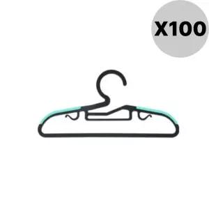 리빙해피 유아 아기 옷걸이 논슬립 블랙민트 100P BNA