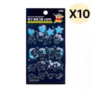 대원미디어 홀로그램스티커 펜시 사무용품 짱구 X 10p BNS
