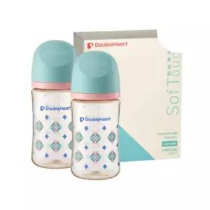 더블하트 모유실감 젖병 트윈팩 수유 용품 240ml 단청 BNS
