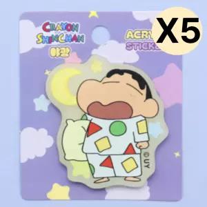 대원미디어 야광아크릴스티커 펜시 다꾸 파자마짱구5p BNS