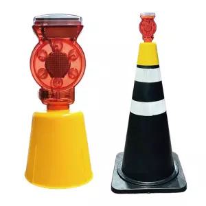 라바콘 태양광 고휘도 LED 점멸 경고등 분리형 도로공사 안전등 위험구역알림등