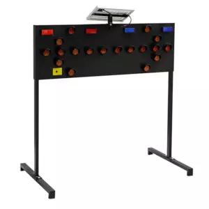 공사장 안전 대형 LED 점멸 안내판 솔라 충전식 이동식 태양광싸인보드 쏠라경광등 0