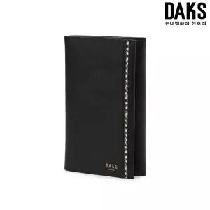 [닥스] DBWA6E441 체크 배색 라인 블랙 장지갑 DBWA6E441BK