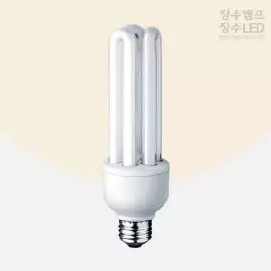 [룽스]삼파장 EL 형광다마 전구색 전구 30W E26