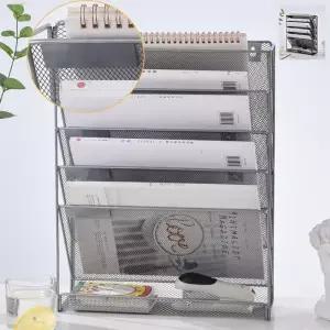 [룽스]수납포켓 선반 파티션수납포켓 걸이 사무실 서류 5단