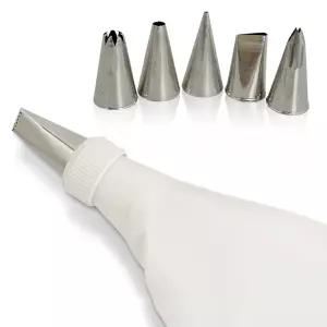 케이크 데코레이션세트 소 모양깍지 짤주머니 생크림