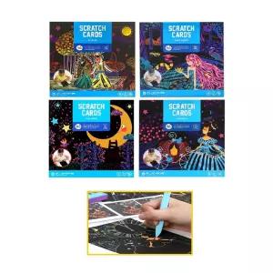 창의 미술 6세 스크래치 그림북 4세트 키즈아트 소근육 가정보육 취미