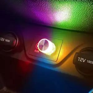 현이몰 자동차 차량용 LED 미니 USB 무드등 풋등 컬러플래시 LED바 자동차실내등 무드등 자동차무드등 풋등