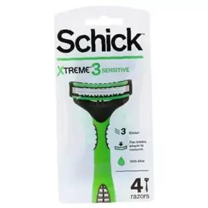 쉬크 익스트림3 휴대용 면도기 4입