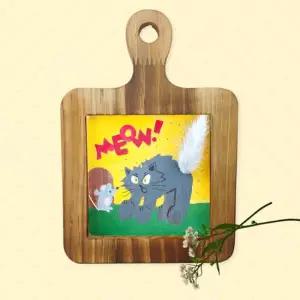 입체 라그라스 고양이와 생쥐 프리저브드 나무 액자 만들기 세트