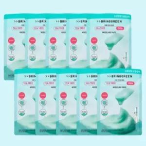 브링그린 모델링팩 석고 팩 고무 티트리 시카 10개