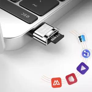 휴대용 열쇠고리 C타입 마이크로5핀 SD 카드 리더기