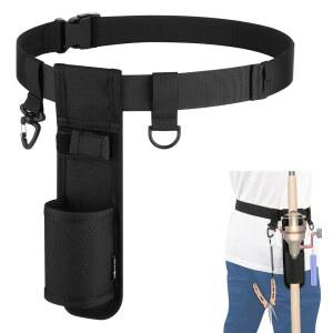 낚싯대 홀스터 매달기 허리 벨트 고정 클립이 있는 조절 가능한 수직 주물 낚시 릴 돌리기용 도르개