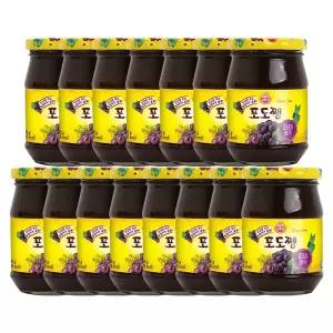 포도쨈 300G 15개/블루베리쨈/딸기/시럽/오뚜기잼/사과쨈/오뚜기쨈/포도잼/식빵쨈/과일쨈/불루베리잼/빵잼