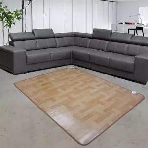 3H  체크울트라 200cmx270cm 4인용 그래핀 탄소 카본 전자파안심 EMF 특대형 거실 카페트 전기장판