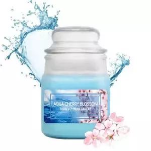 아쿠아체리블라썸 소형 유리병 소이캔들 90g 캔들 실 WFLRJ55