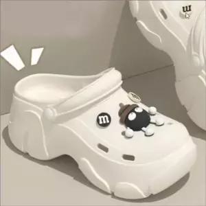 여성 플랫폼 EVA 뮬 샌들 통굽 키높이 에어홀 슬리퍼 신발 하이힐샌들 발편한샌들 통굽샌들