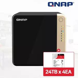 QNAP TS-464-4G-KR NAS 4베이 아이언울프 프로 96TB [24TBx4] HDD 포함