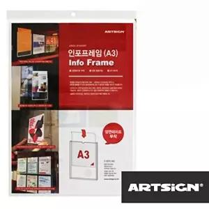 고품질 B초대형 아크릴게시판 인포프레임 A3 안내판 꽂이판 홍보판 부착판 전시판 WFHU1YN