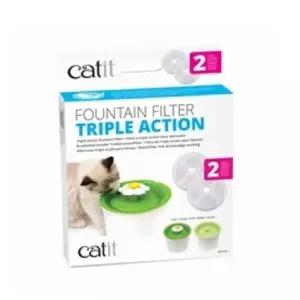 하겐 43745 캣잇 2.0 트리플 액션 필터 2p고양이급수기 애묘정 애완 반려동물 물병