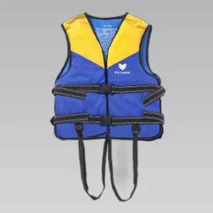 국산 돌핀 구명조끼(L) 옐로우 수영 부력보조복