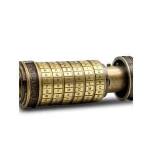 다빈치코드 창조적 디어 반지 메탈 실린더 간편포장 청동 크립텍스 클래식 웨딩 결혼