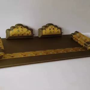 해이프 전통보료 오색모빌 왕실 궁중 빨간색 녹색 예단