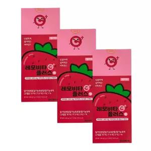 경남제약 레모비타 플러스정 120정 X 3개 [딸기맛] 캔디류 상큼하게 씹어먹는 비타민c 어린이