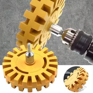 스티커리무버 자동차 공압 고무 지우개 휠 패드 데칼세차용품 리무 공구 드릴 제거 전동