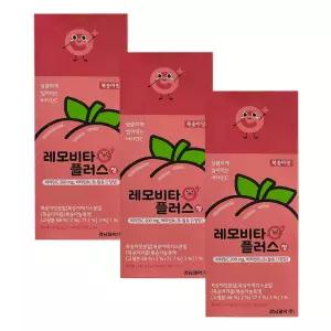 경남제약 레모비타 플러스정 120정 X 3개 [복숭아맛] 캔디류 상큼하게 씹어먹는 비타민c 어린이