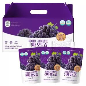 유기농마루 정품 국내산 통째로 갈아만든 진짜 포도즙 100ml 30개