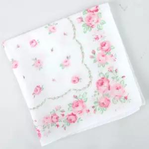 일본 가제손수건 타올 테누구이 (정사각) (큰장미 핑크) 10일제 답례품 예쁜 단체사은품 증수건 증품 얇은